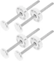 Hemoton 4 srieginių verpstės strypų rinkinys vartams M8 (8 mm) atsarginė varžto dalis slėgiu montuojamiems apsauginiams vartams naminiams gyvūnams įtempimo vartų prailginimui