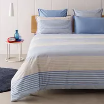 Tommy Hilfiger Bleach Denim Percale pagalvės užvalkalas, vienos spalvos mėlynas, dydis 40 x 80 cm, dryžuotas
