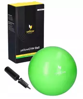 Gimnastikos kamuolys su pompa 22 cm žalias