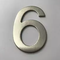 Imaggge.com šlifuoto nerūdijančio plieno lipnus namo numeris, 3 colių aukščio