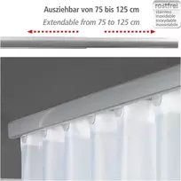 Wenko Era prailginama dušo užuolaidų karnizo, chromuotas, aliuminis