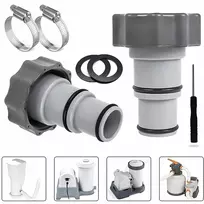 2x Redukcinė jungtis žarnoms siurbliams, žarnos baseinams, adapteris Intex 4000/1500