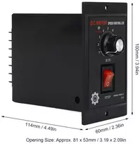 Dc variklio greičio reguliatorius, greičio reguliatorius su judėjimu pirmyn ir atgal elektriniams varikliams, įėjimas 220 V Ac, išėjimas 180 V Dc (400 W)