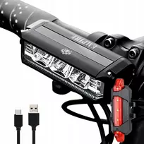Empirelight Led dviračio priekinis žibintas galingas + galinis