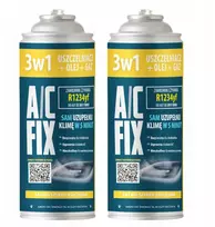 Fam Fum A/c Fix 2x Dujos, alyva, hermetikas 3in1 R1234yf kondicionieriams, 340g