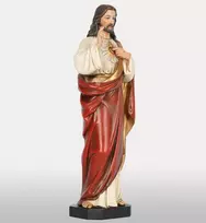 Bc šventosios širdies jėzaus katalikų statula religinė dovana 37,5 cm aukščio, rankų darbo, buildclassic