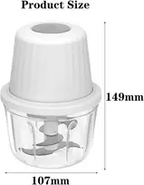 Umllpet elektrinis smulkintuvas, elektrinis svogūnų smulkintuvas 400 ml, svogūnams, daržovėms, mėsai, česnakams, svogūnų pjaustyklė, usb svogūnų pjaustyklė, elektrinis mažas svogūnų smulkintuvas