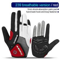 INBIKE Full Finger Cycling Gloves Durable MTB Bicycle Gloves for Riding Outdoor Motorcycle Accessories Touch Screen Padded IF239 S