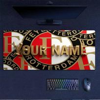 Custom Name,Feyenoord Mouse Pad, Large Gaming Desk Mat, Non-slip XXL Mousepad for Laptop & Tablet, Mini PC Playmat with Stitched Edges 30cmx60cm(11.8x23.6inch)
