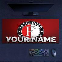Custom Name,Feyenoord Mouse Pad, Large Gaming Desk Mat, Non-slip XXL Mousepad for Laptop & Tablet, Mini PC Playmat with Stitched Edges 50cmx100cm(19.6x39.4inch)
