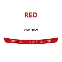 Car Rear Bumper Trunk Load Edge Protective Guard Stickers For Seat Cupra FR Leon Ibiza 6l 6j Toledo MK3 Ateca Altea Arosa Racing red
