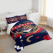 Florida Panthers Logo Bedding set DesignBedding set (1 duvet cover, 2 pillowcases, duvet not included) 140x200cm