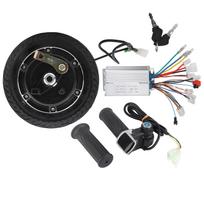 48V 350W Brushless Hub Motor, Aluminum Alloy Controller   with LCD Throttle for   Electric Scooter Conversion Set of 8 black