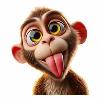 Funny Monkey Vinyl Decal Waterproof Self-Adhesive Car Bumper Sticker Rear Window Laptop Auto Parts HE234 20cm-Longest side