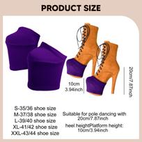 2 Covers for Pole Dance Shoes, Non-, Professional And Stylish Accessories The Ball XL orange