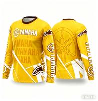 Vasaros YAMAHA Naujas Vyriškas Moteriškas Motociklininko Kostiumas Laisvas Kvėpuojantis Greitai Džiūstantis Visureigių Lenktynių Kostiumas Ilgomis Rankovėmis Sportiniai Marškinėliai S