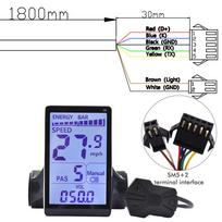 UART2 M5 24V 36V 48V Electric Bicycle Colorful Display E Scooter LCD Panel With USB UART For Mountain Electric Bike Parts (6PIN)