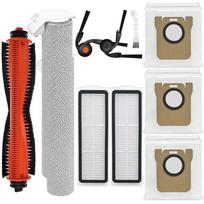 Accessories Kit For Xiaomi Robot Vacuum 6,Vacuum Cleaner Replacement Parts,Main Brush,Filter,Dust Bag,Roller Mop Kit 1 gray