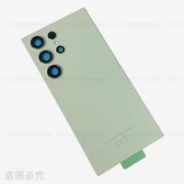 S24 Ultra Glass Back Cover For Samsung S24 Ultra 5G Battery Cover Rear Panel Door Housing Replacement Parts SM-S928 žalia