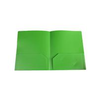 Plastic Folder with 2 Pockets Business Card Slot School Examination Paper Document Letter Paper Organizer Office File Folder