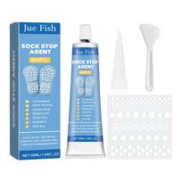 Sock Stop Glue with Scraper and Template Sock Stop Non Slip Adhesive Sock Stopper Liquid for Socks Pet Socks Floor Mats Blankets
