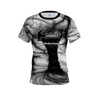 2026 New Men Hammer Inspirational Text Color Bowling Shirt 3D Printed Short Sleeved Sports T-shirt Casual Loose Quick Drying Top 5XL gray