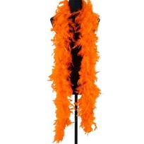 Fluffy Feather Boa Solid Color Apparel Fabric Fashion Feather Scarf  Perform oranžinė
