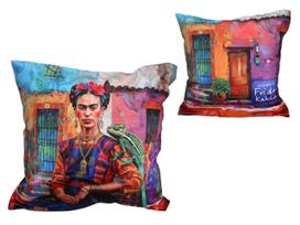 Pillow with filling Hansel, pillowcase with zipper, Frida Kahlo, decorative