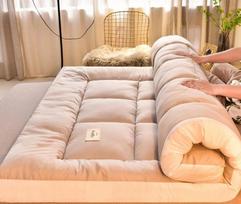 Plush Mattress Topper for Luxurious Sleeping Experience Floor Soft Bed Pad Hotel Beds Dormitories Futon Cover Mattresses Home 90x200cm
