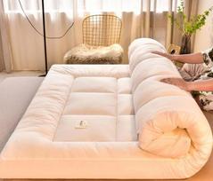 Plush Mattress Topper for Luxurious Sleeping Experience Floor Soft Bed Pad Hotel Beds Dormitories Futon Cover Mattresses Home 150x200cm