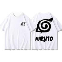 Anime Naruto Print Tops 2026 Summer New T-shirt Anime Naruto Sports T-shirt Unisex XL white