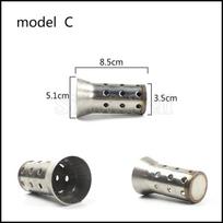 FREE SHIPPPING DB Killer For 51mm 54mm 60mm Inlet Motorcycle Exhaust Muffler Moveable DB Killer Noise Sound Eliminator Model C