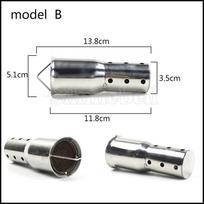 FREE SHIPPPING DB Killer For 51mm 54mm 60mm Inlet Motorcycle Exhaust Muffler Moveable DB Killer Noise Sound Eliminator Model B