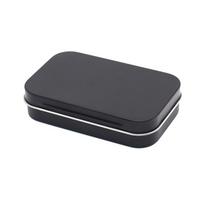 Poker Metal Tin Box: USB Drive, Jewelry & Wearable Nail Tips Storage matinė juoda spalva