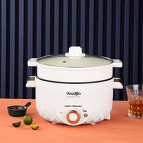 Multifunctional Electric Wok & Hot Pot: Steaming, Cooking, Braising, Stir-frying, Shabu-shabu & Grill.