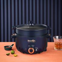 Multifunctional Electric Wok & Hot Pot: Steaming, Cooking, Braising, Stir-frying, Shabu-shabu & Grill.