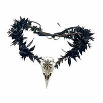 Diadema Elfiška Karūna Gėlių Vijoklis Pasakų Galvos Papuošalas Madinga Elfų Tiara Gotikinio Stiliaus Style D black