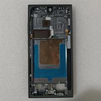 For Samsung Galaxy S24 Ultra EU version / US version Middle Frame Plate Housing Board LCD Support Faceplate Bezel Spare Parts Gray (US Version)