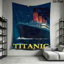Titanic Pattern Home Decor Tapestry, Wall Hanging, Decorative RV Wall Cloth.MGT0918519 130cm x 150cm
