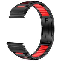 22/26 mm nerūdijančio plieno silikoninė apyrankė, skirta Garmin Fenix 8 47/51 mm 7 7X Pro 6 6X QuickFit apyrankės dirželiui, skirta Epix Gen2 Marq QuickFit 22mm black