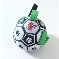 Dog Soccer Ball With Grab Tabs, Interactive Durable Floating Toy For Aggressive Chewers, Outdoor Puppy Teeth Cleaning Chew Toy A1