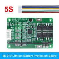 4S/5S/6S/7S BMS 16.8V 21V 20A 18650 Li-ion Lmo Ternary Lithium Battery Balance Charger Protection Board Temperature Protect 2PCS