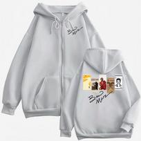 Bruno Mars Album Zip Up Hoodies Men Women Fashion Hip Hop Gothic Jacket Sweatshirts Fleece Casual Zipper Hoodie Coats S