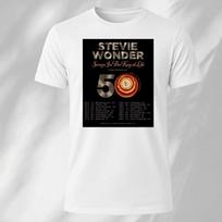 Stevie Wonder 50th Anniversary Song In The Key Of Life Poster Fan Gift T-Shirt M black