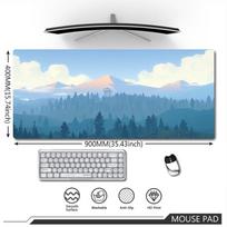 Original Large Mousepad Deep Forest Firewatch Mouse Pad Gaming Keyboard Mouse Mat Speed Waterproof Notebook Office Carpet Mats 30x80x0.2cm