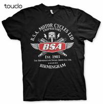 Bsa Motorcycles Spark Plugs Licensed Birmingham Small Arms Black Unisexs TShirt XL black