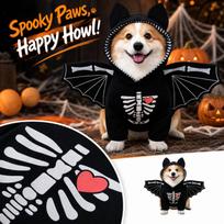 Halloween Funny Pet Costume, Pet Dress Up Outfit for Dogs and Cats, Holiday Party Apparel XL juoda