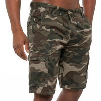 Men's Summer Camouflage Cargo Shorts - Multi-Pocket, Loose Fit, Trendy Five-Point Design 38 black