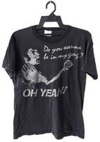Vintage 80s GARY GLITTER Glam Rock concert Tour t shirt size L 100 black