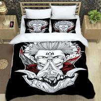 3D Anime Jujutsu Kaisen Satoru Gojo Bedding Set Duvet Cover Full Queen King Size Pillowcase Bed Printed Set Aldult Kid Bedroom 70x133cm 2pcs